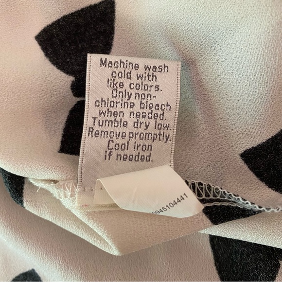 Lauren Conrad Blouse Black Bows Women Size Large - Picture 12 of 16